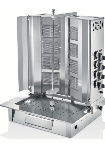 8 Radyanlı Alttan Motorlu V Model Gazlı Ce Döner Ocağı - Bm.do.08 A Lpg (Tüp)