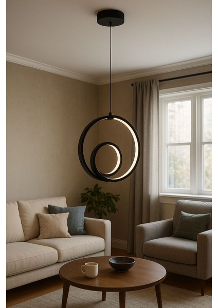 Joker Siyha Kasa Ledli Tekli Sarkıt Avize