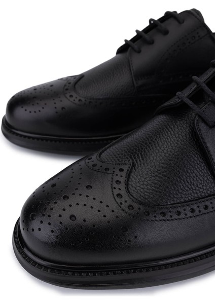 Erkek Hakiki Deri Siyah Klasik Ayakkabı 298 2320-2087 Erk Ayk SK25-26 Sıyah Dr/fltr modelleri