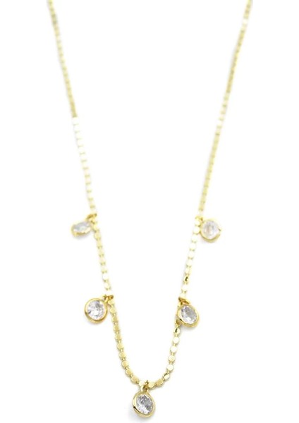 Ezme Zincir Charm Kolye - Altın