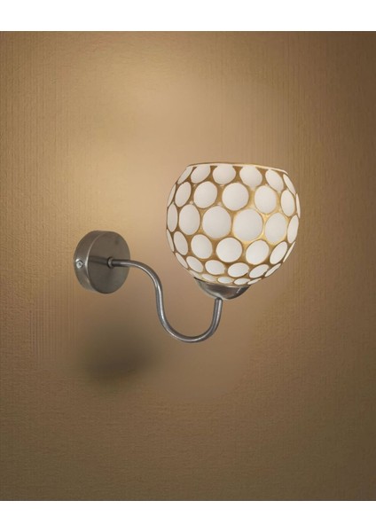 Gri Kollu Viyana Camlı Aplik