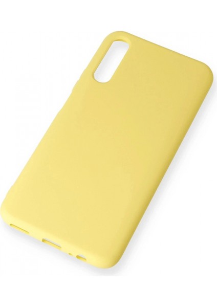 Huawei P Smart Pro / Y9S Kılıf Nano Içi Kadife Silikon - Sarı modelleri