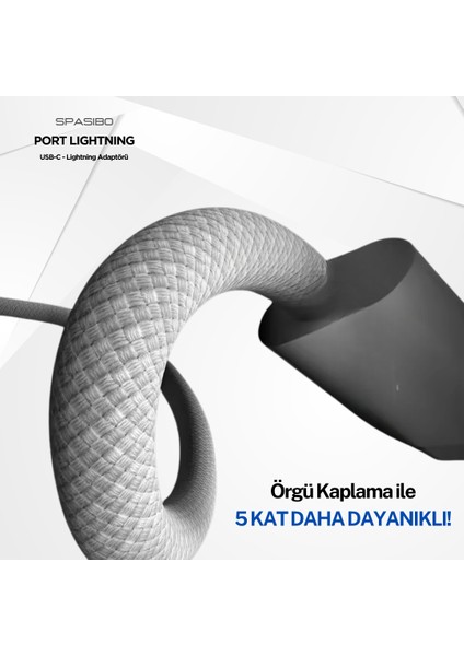 Port Lightning | Usb-C - Lightning Adaptörü, Carplay Uyumlu, Hızlı Şarj ve Veri Transferi fiyatları