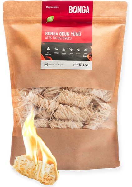 Odun Yünü Tutuşturucu – 50 Adet 700 gr