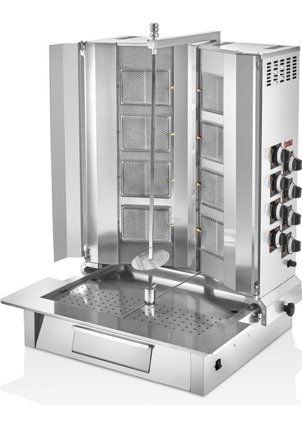 8 Radyanlı V Model Gazlı Ce Döner Ocağı - Bm.do.08 Doğalgaz