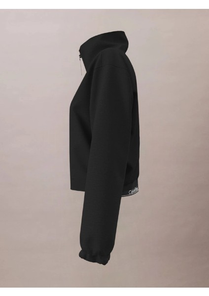 Calvın Kleın Kadın Marka Logolu Çift Cep Regular Fit Yumuşak Dokulu Dik Yaka Siyah Mont LVGWS4J407 Ub1 fiyatları