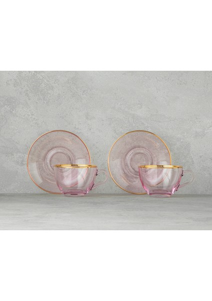 Pembe 4'lü Çay Fincanı Takımı, Şık ve Kullanışlı Ev Dekoru Seçeneği modelleri