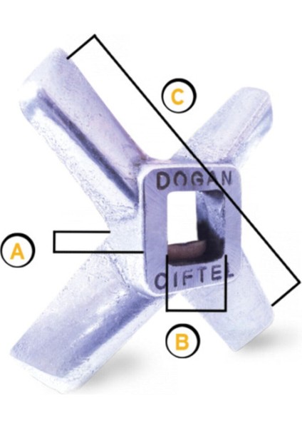 Çok Renkli Bıçak Kıyma Makinesi No:42 Kesici Yedek Parça fiyatları