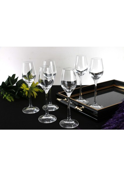 Şık 6'lı Kristal Kahve Yanı Su Bardağı, Turuncu, Zarif Tasarım indirimleri