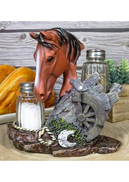 3D Hayvan Temalı Tuzluk ve Biberlik Baharat Seti, Renkli Mutfak Dekoru