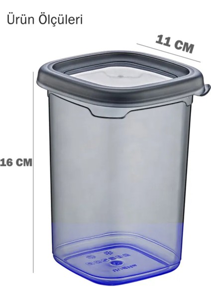 6'lı Sızdırmaz Bakliyat Saklama Kabı, 1200 Ml, Derin Dondurucu ve Mikrodalga Uyumlu fiyatları