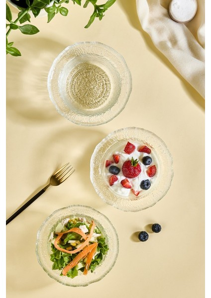 Şeffaf 3'lü Kase Seti, Salata, Çorba ve Çerezler Için Ideal modelleri