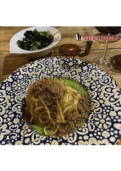 28 cm Makarna Tabağı, Mavi Serisi, Şık ve Dayanıklı, 1 Adet modelleri