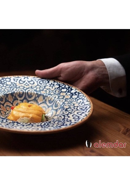 28 cm Makarna Tabağı, Mavi Serisi, Şık ve Dayanıklı, 1 Adet indirimleri