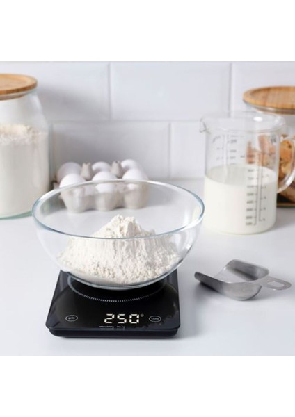 Siyah Renkli Çok Fonksiyonlu Mutfak Tartısı, Hassas Ölçüm Için Ideal modelleri