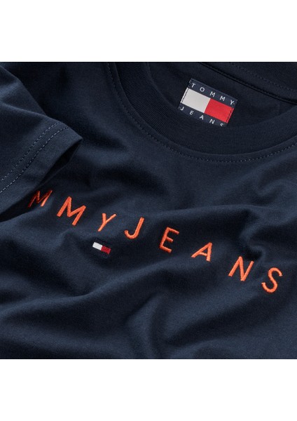 Tommy Hılfıger Erkek Marka Logolu Organik Pamuklu Bisiklet Yakalı Günlük Kullanıma Uygun 1lacivert1 T-Shirt DM0DM20744 0gz fiyatları
