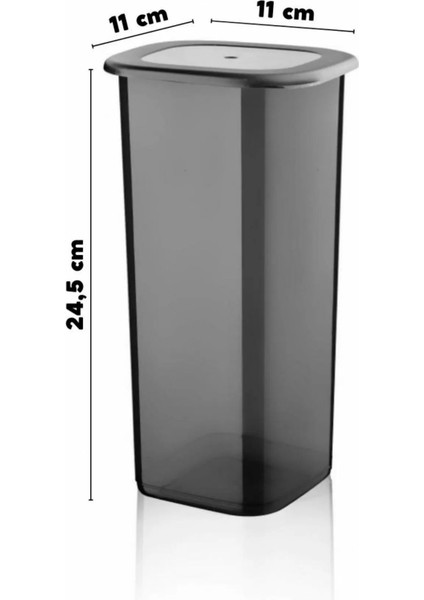 12'li 1750 ml Antrasit Kırılmaz Saklama Kabı Seti indirimleri