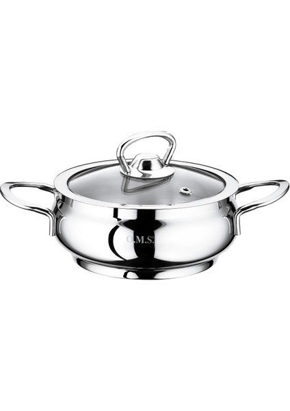 Mini Paslanmaz Çelik Tencere Seti 12X6 Cm, Şık ve Dayanıklı Mutfak Gereci