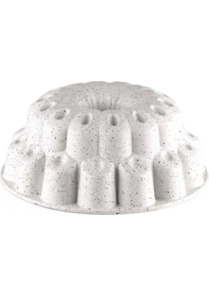 Beyaz Döküm Kek Kalıbı, Sağlam ve Şık Tasarım, Lezzetli Kekler Için Idealdir