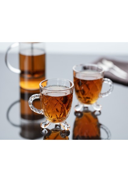 Beyaz 4'lü Çay Fincanı Takımı, Şık ve Kullanışlı Set