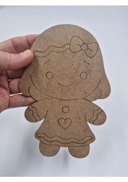 1 Adet Sevimli Kız Ahşap Boyama Okul Diy Etkinlik Aktivite Sanat 15 cm x 10 cm fiyatları