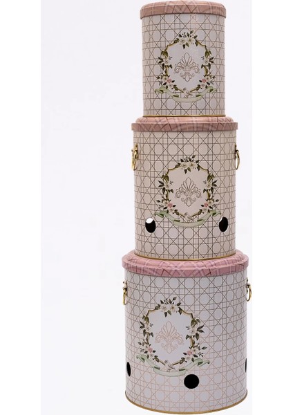 3'lü Metal Sebze Kovası Seti, Patates, Soğan, Sarımsaklık, Pratik Sepet fırsatları