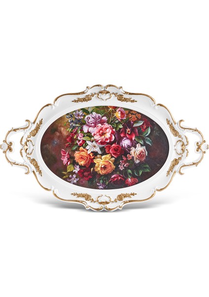 Gri Melamin Oval Tepsi 47 Cm, Şık ve Dayanıklı Mutfak Aksesuarı fırsatları