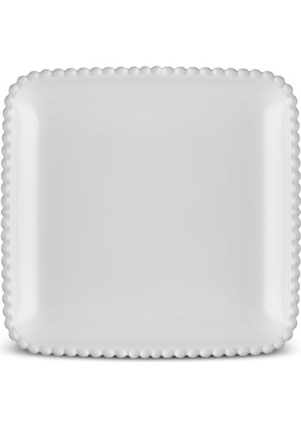 Beyaz 25 cm Seramik Servis Tabağı, Şık ve Dayanıklı Tasarım fırsatları