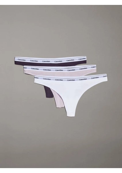 Calvın Kleın Kadın Marka Logolu Elastik Bantlı Günlük Kullanıma Uygun Renkli Külot 000QD5209E Qa7
