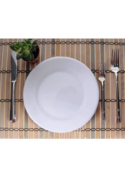 6'lı Beyaz Melamin Servis Tabağı 24CM, Şık ve Dayanıklı Günlük Kullanım modelleri