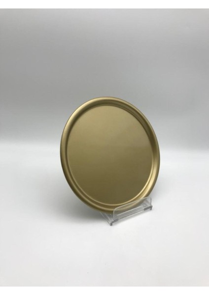 Renkli 6'lı Metal Dekoratif Sunum Tepsisi, 23 Cm, Çay, Kahve ve Pasta Için Ideal fiyatları