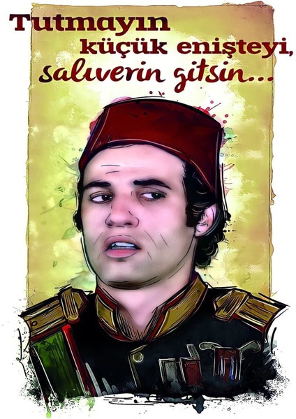 Yeşilçam Temalı 8 Parça Ahşap Tablo Seti modelleri