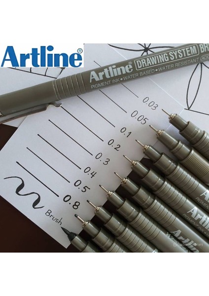 | Drawing System 232 Teknik Çizim Kalemi, 0.2 Mm, Siyah, Teknik ve Hassas Çizimler Için