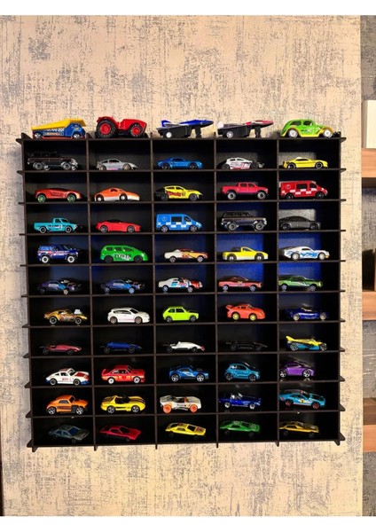 Oyuncak Araba Rafı Mobilya Siyah 3mm Mdf 50*50 fiyatları