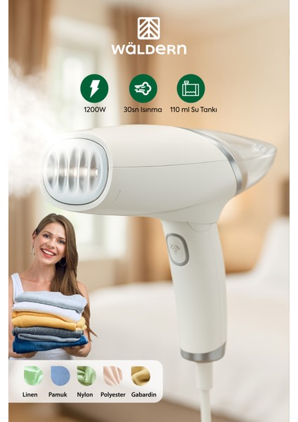 WLD-102 Katlanabilir Portatif Buharlı Dikey Kırışık Giderici Ütü 1000W