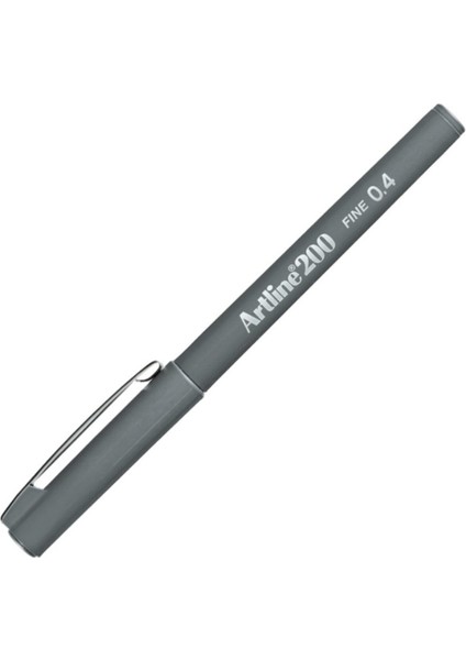 200 Fine 0.4 Fineliner Keçeli Kalem Gri