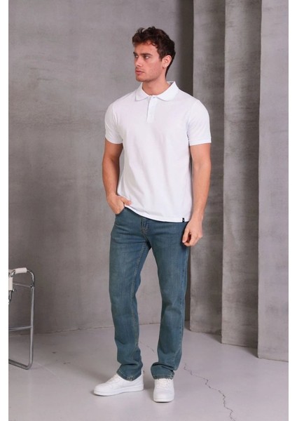 Erkek Slim Fit Pamuklu Yumuşak Doku Nefes Alan Kumaş Yakalı Tişört modelleri