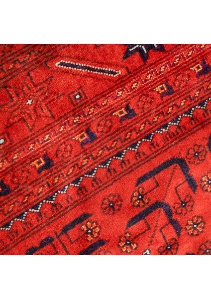 Soft Atlas Afgan Desenli Halı - Kırmızı - 160X230 cm modelleri