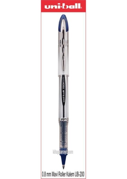 Uniball Vision Elite 0.8 mm Mavi Roller Kalem UB-200