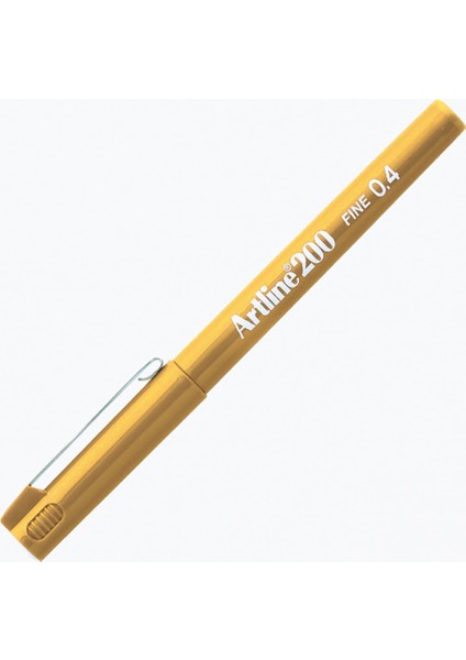 200 Fineliner Yazı ve Çizim Kalemi 0,4mm Sarı