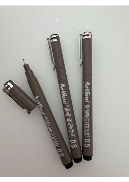 Çizim Kalemi 0.5 mm Siyah (3 Adet)