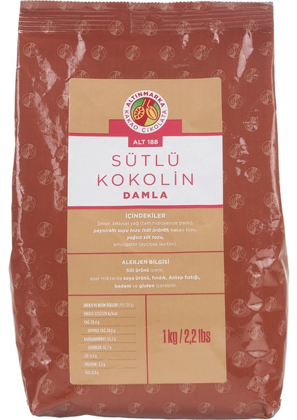 ALT188 Sütlü Damla Kokolin 1 kg