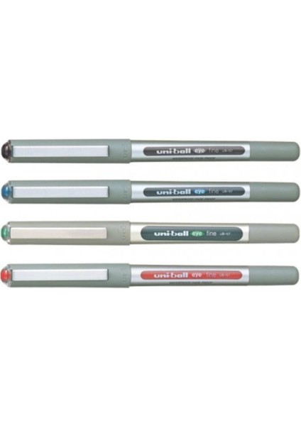 Unı-Ball 157 Eye Fine Kalem 0.7mm Siyah-Kırmızı-Mavi-Yeşil (4ADET)