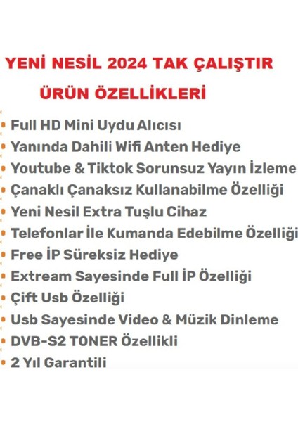 Full Hd Uydu Alıcısı, Wi-Fi, Çanak ve Çanaksız Anten, Sinema, Dizi, Youtube, Tiktok, Ip Tv fırsatları