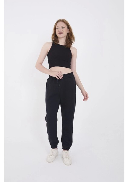 Üç Iplik Basic Lastikli Eşofman Pantolon - Lacivert fırsatları