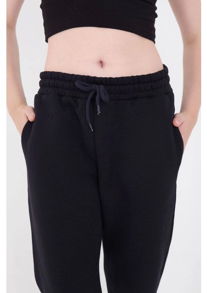 Üç Iplik Basic Lastikli Eşofman Pantolon - Lacivert indirimleri