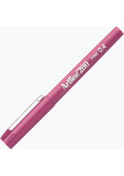 200 Fineliner Yazı ve Çizim Kalemi 0,4mm Pembe