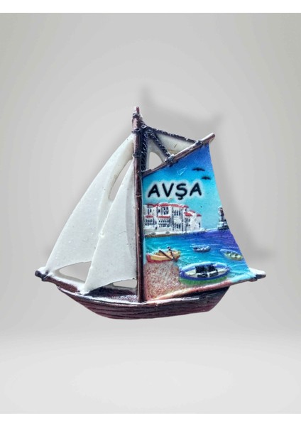 Avşa Temalı Polyester Magnet Buzdolabı Süsü