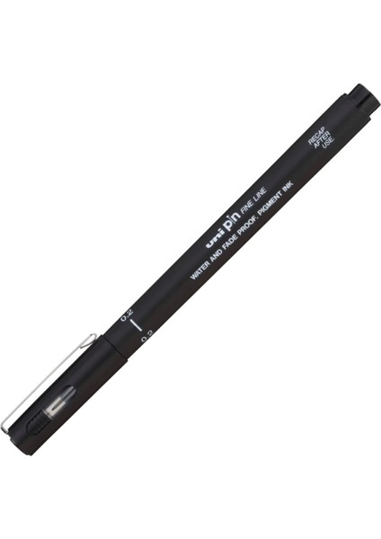 Uni Pin CS2-200 Chısel 2.0 Fıne Lıne Kesik Uçlu Çizim Kalemi Siya