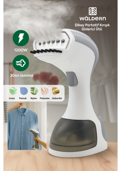 Wld-Du 101 1200W Dikey Portatif Kırışık Giderici Ütü